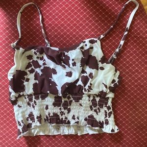 Cow print crop top from Rue21
